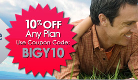Extra 10% Off Any Plan, Use Coupon Code BIGY10